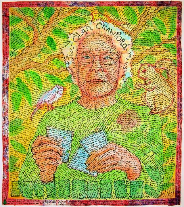 My painting of Olga next door.©Susan Shie 2007.